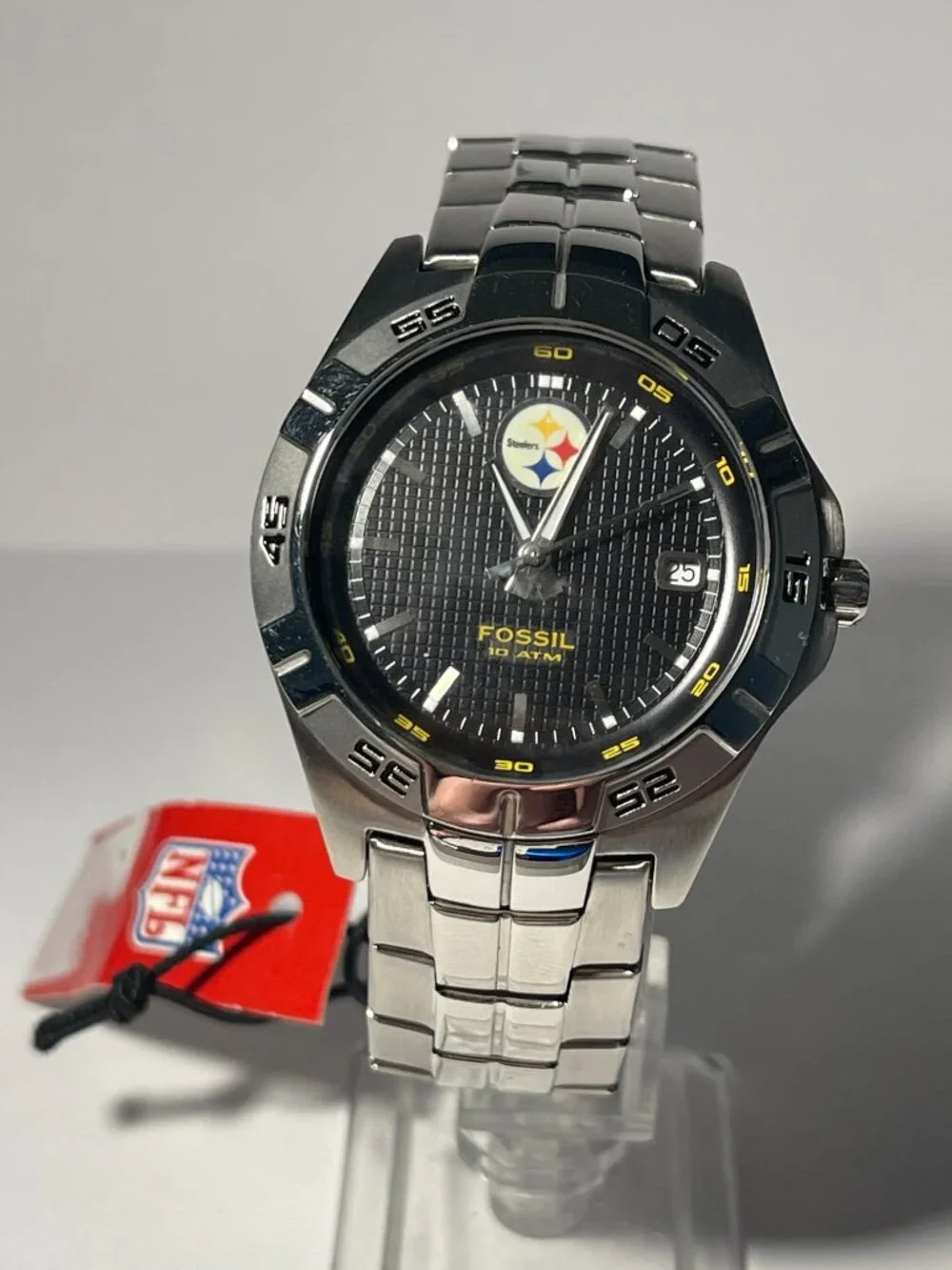 Pittsburgh Steelers NFL Stainless-Steel Watch by Fossil NEW (RARE)